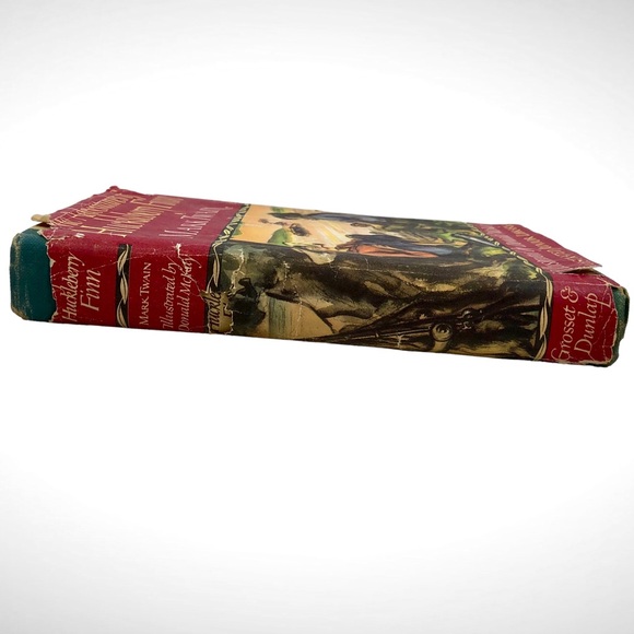 Mark Twain The Adventures Of Huckleberry Finn with Dust Jacket 1948 - Picture 7 of 8